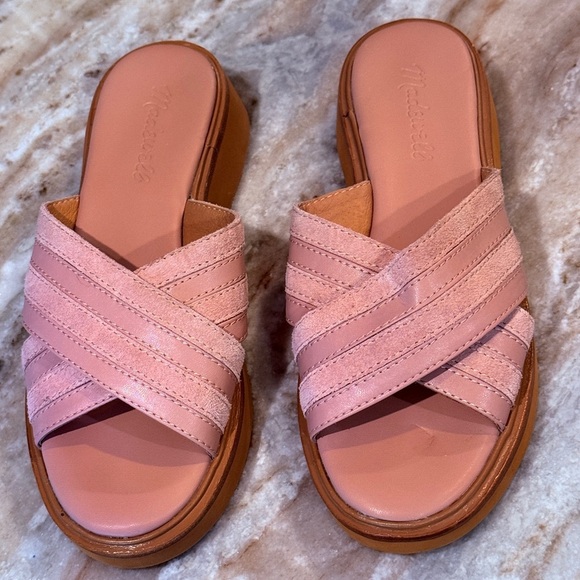 Women’s MADEWELL The Alina platform sandal- warm thistle. Size 6 - Picture 3 of 8